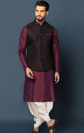 Men Jacket Kurta Set